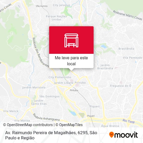 Av. Raimundo Pereira de Magalhães, 6295 mapa