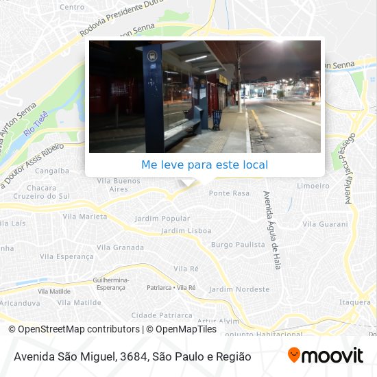 Avenida São Miguel, 3684 mapa