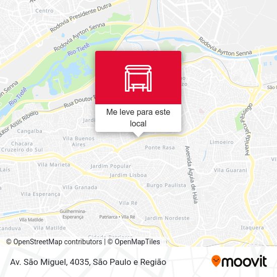 Av. São Miguel, 4035 mapa