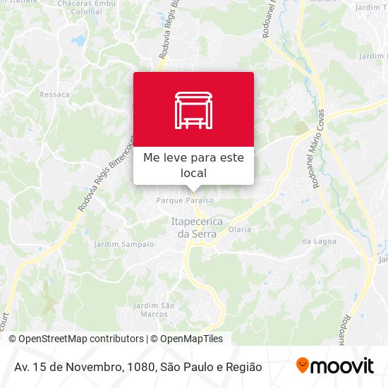 Av. 15 de Novembro, 1080 mapa