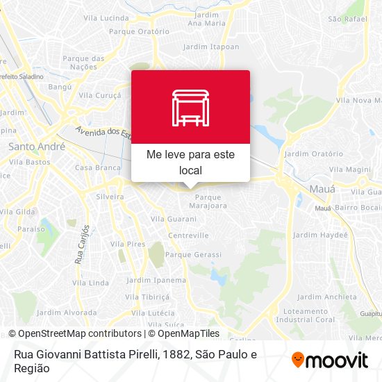 Rua Giovanni Battista Pirelli, 1882 mapa