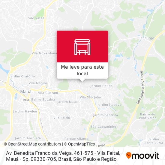 Av. Benedita Franco da Veiga, 461-575 - Vila Feital, Mauá - Sp, 09330-705, Brasil mapa