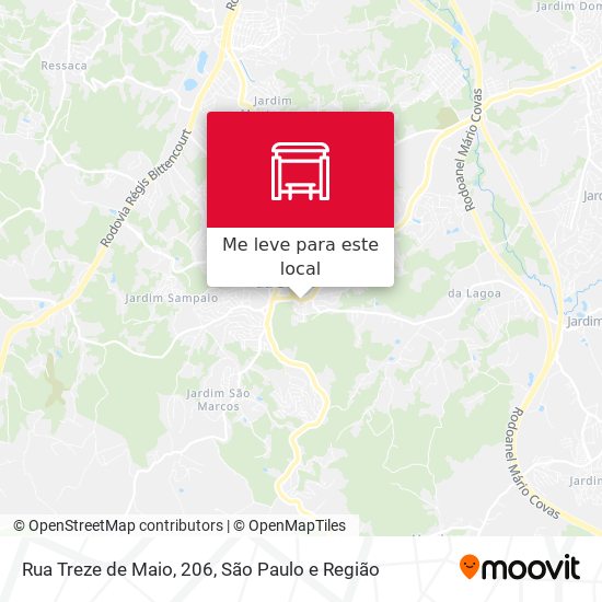 Rua Treze de Maio, 206 mapa