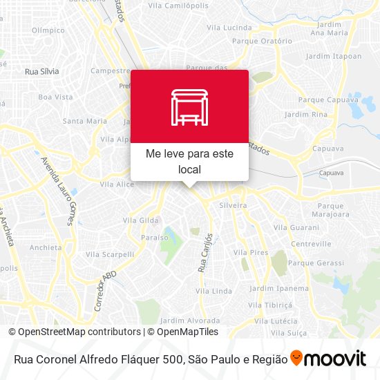 Rua Coronel Alfredo Fláquer 500 mapa