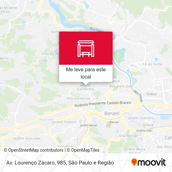 Av. Lourenço Zácaro, 985 mapa