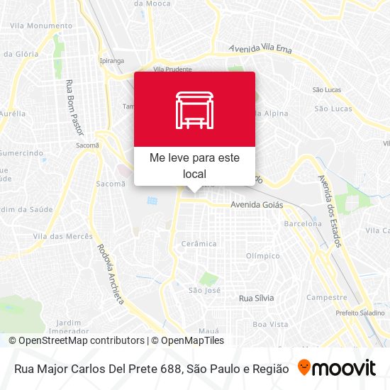 Rua Major Carlos Del Prete 688 mapa