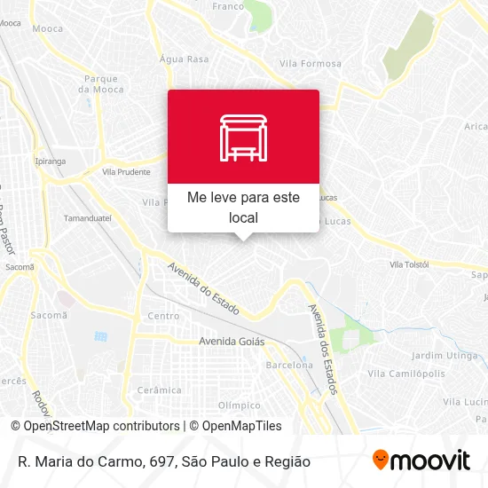 R. Maria do Carmo, 697 mapa