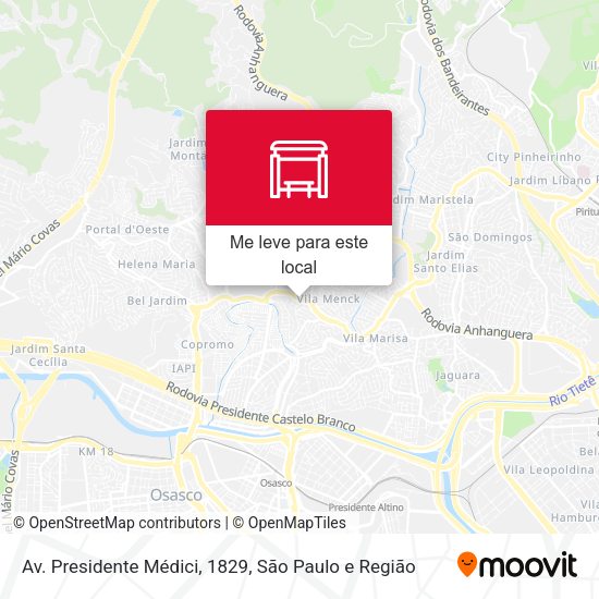 Av. Presidente Médici, 1829 mapa