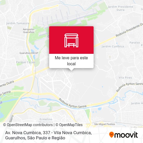 Av. Nova Cumbica, 337 - Vila Nova Cumbica, Guarulhos mapa