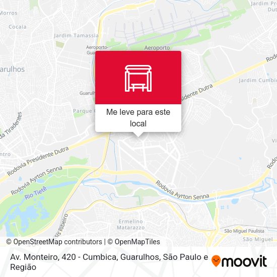 Av. Monteiro, 420 - Cumbica, Guarulhos mapa