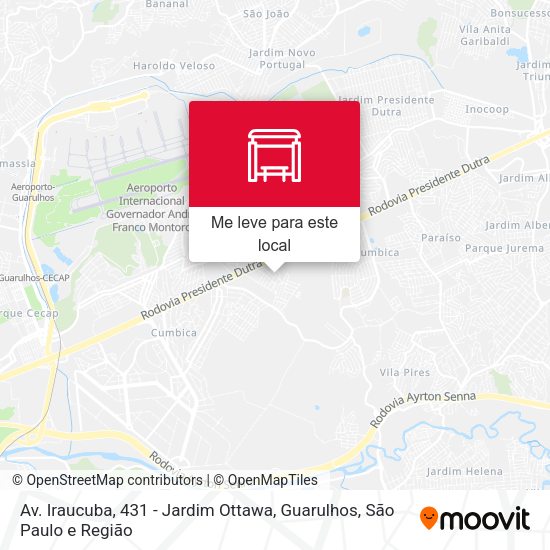 Av. Iraucuba, 431 - Jardim Ottawa, Guarulhos mapa