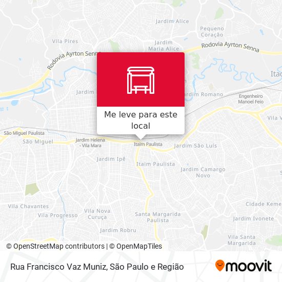 Rua Francisco Vaz Muniz mapa
