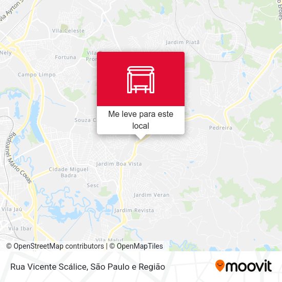 Rua Vicente Scálice mapa