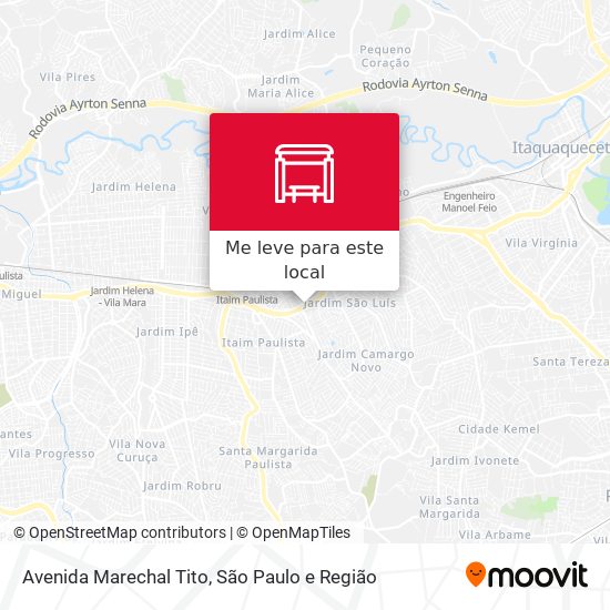Avenida Marechal Tito mapa