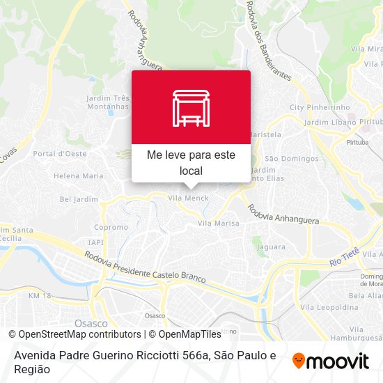 Avenida Padre Guerino Ricciotti 566a mapa