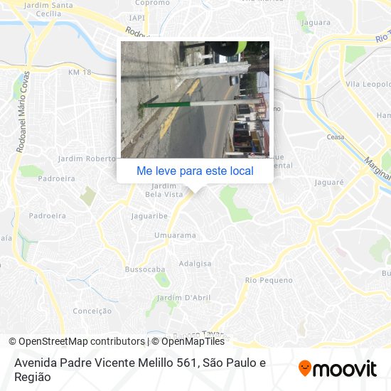 Avenida Padre Vicente Melillo 561 mapa