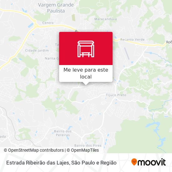 Estrada Ribeirão das Lajes mapa