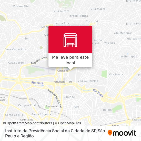 Instituto de Previdência Social da Cidade de SP mapa