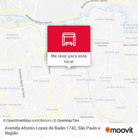 Avenida Afonso Lopes de Baião 1742 mapa