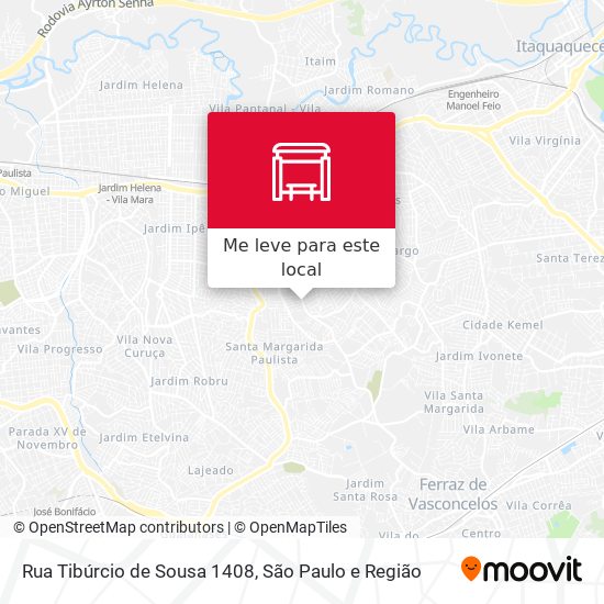 Rua Tibúrcio de Sousa 1408 mapa