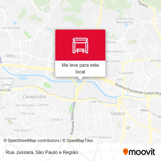 Rua Jussara mapa