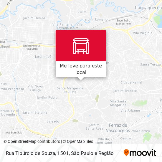 Rua Tibúrcio de Souza, 1501 mapa