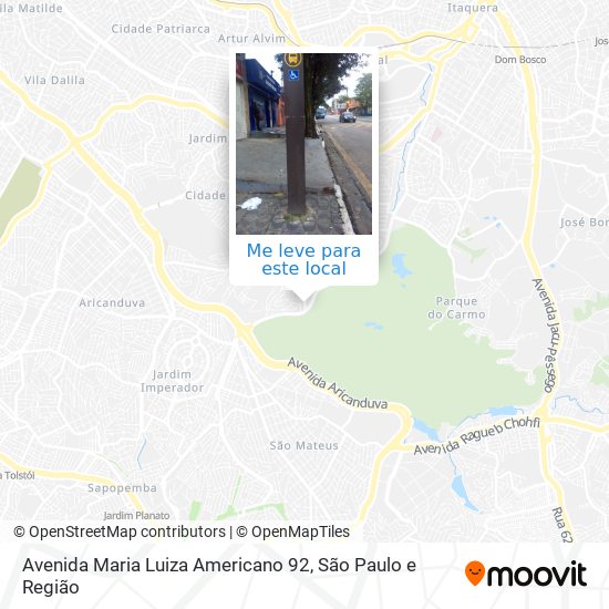 Avenida Maria Luiza Americano 92 mapa