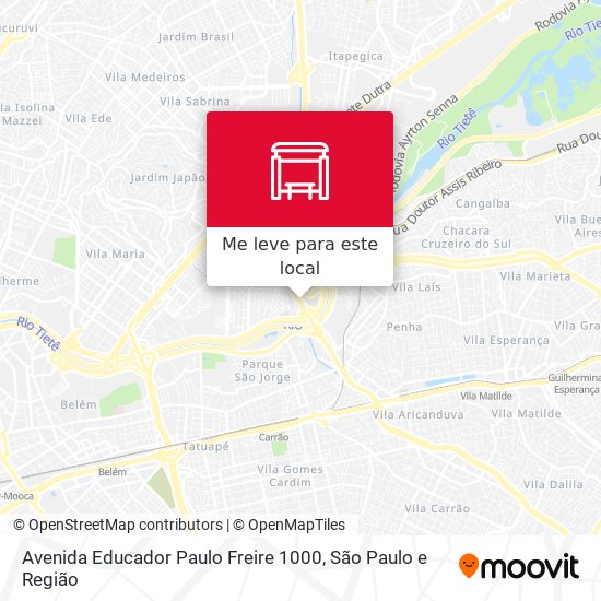 Avenida Educador Paulo Freire 1000 mapa