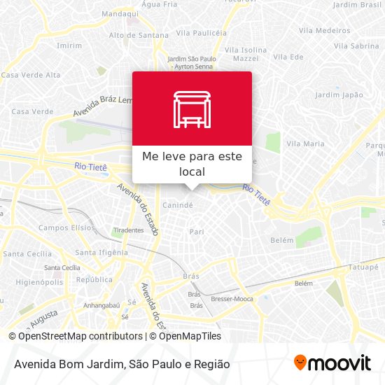 Avenida Bom Jardim mapa
