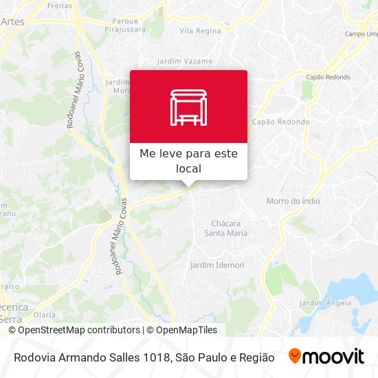 Rodovia Armando Salles 1018 mapa
