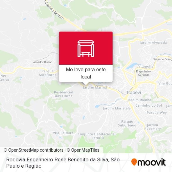 Rodovia Engenheiro Renê Benedito da Silva mapa
