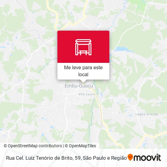 Rua Cel. Luiz Tenório de Brito, 59 mapa