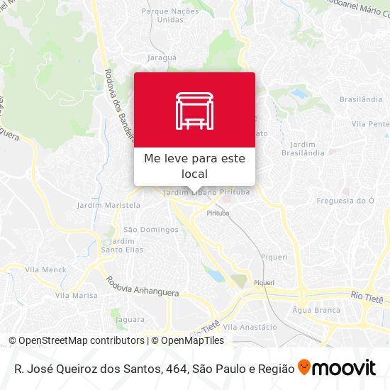 R. José Queiroz dos Santos, 464 mapa