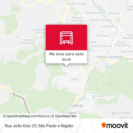 Rua João Kiss 25 mapa