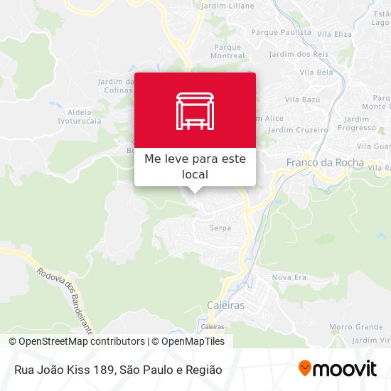Rua João Kiss 189 mapa
