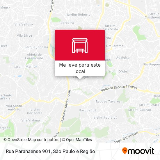 Rua Paranaense 901 mapa