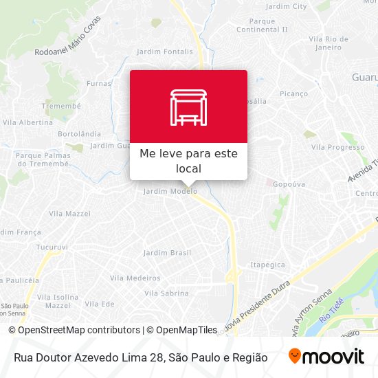 Rua Doutor Azevedo Lima 28 mapa