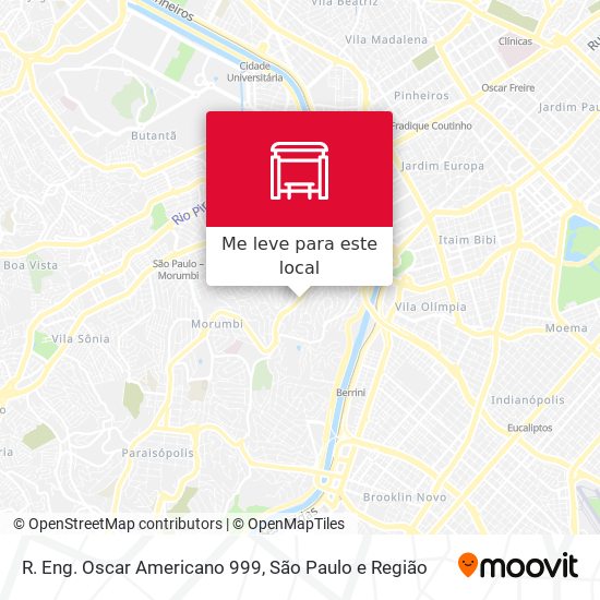 R. Eng. Oscar Americano 999 mapa