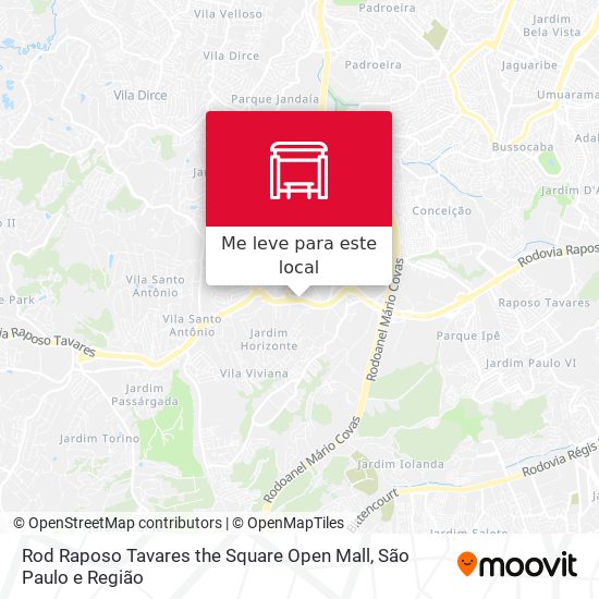 Rod Raposo Tavares the Square Open Mall mapa