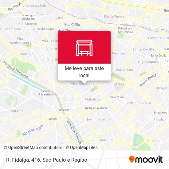 R. Fidalga, 416 mapa