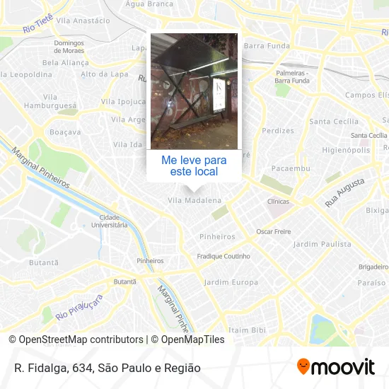 R. Fidalga, 634 mapa