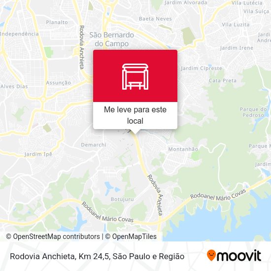 Rodovia Anchieta, Km 24,5 mapa