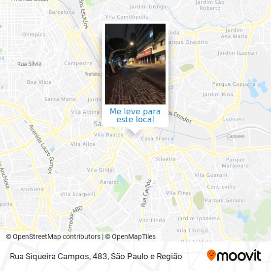 Rua Siqueira Campos, 483 mapa