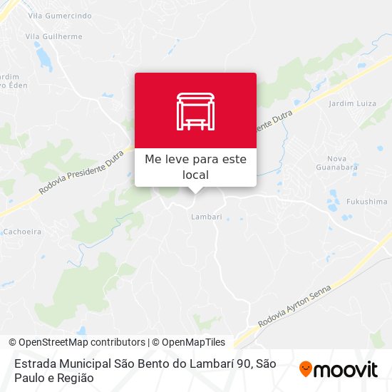 Estrada Municipal São Bento do Lambarí 90 mapa