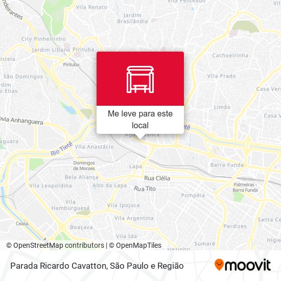 Parada Ricardo Cavatton mapa