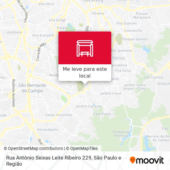 Rua Antônio Seixas Leite Ribeiro 229 mapa
