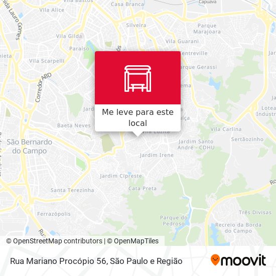 Rua Mariano Procópio 56 mapa