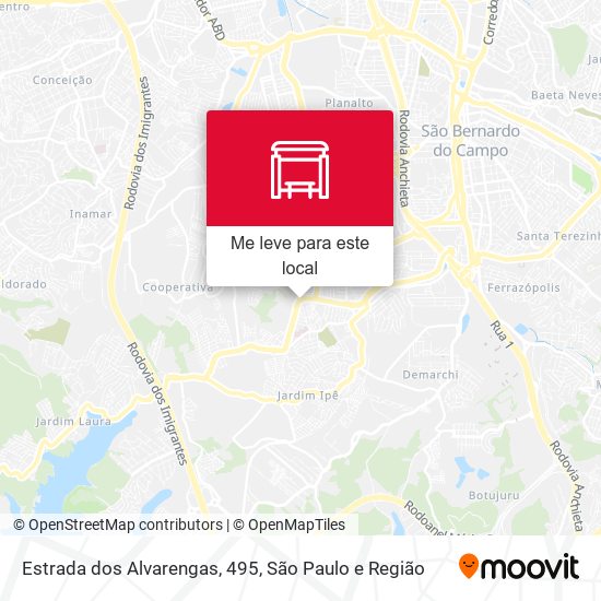 Estrada dos Alvarengas, 495 mapa