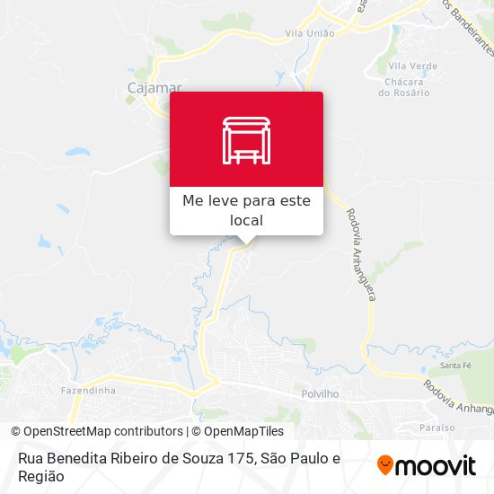 Rua Benedita Ribeiro de Souza 175 mapa