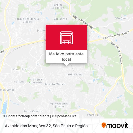 Avenida das Monções 32 mapa